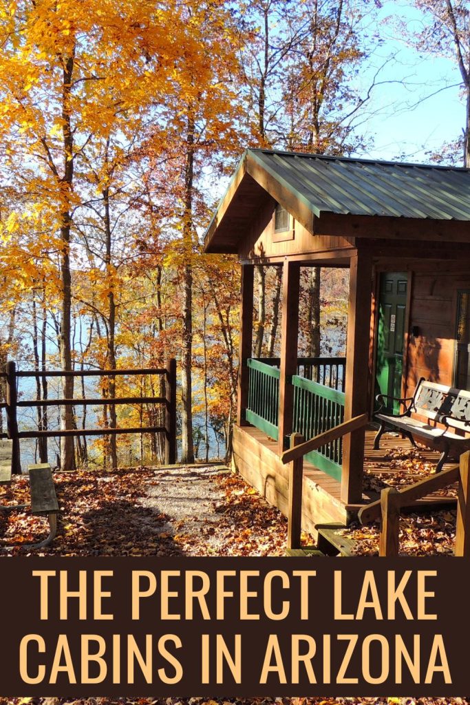 The perfect lake cabins in Arizona.