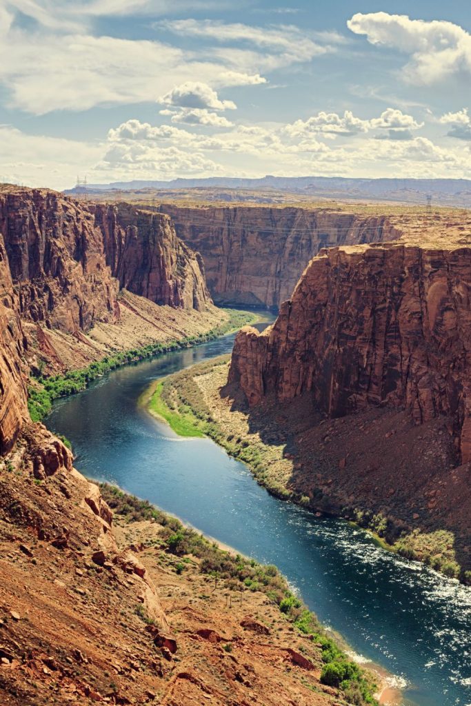 Colorado River flowing through the Grand Canyon.